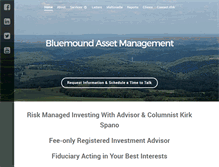Tablet Screenshot of bluemoundassetmanagement.com